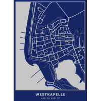 Westkapelle Backprint Stratenplan Heren