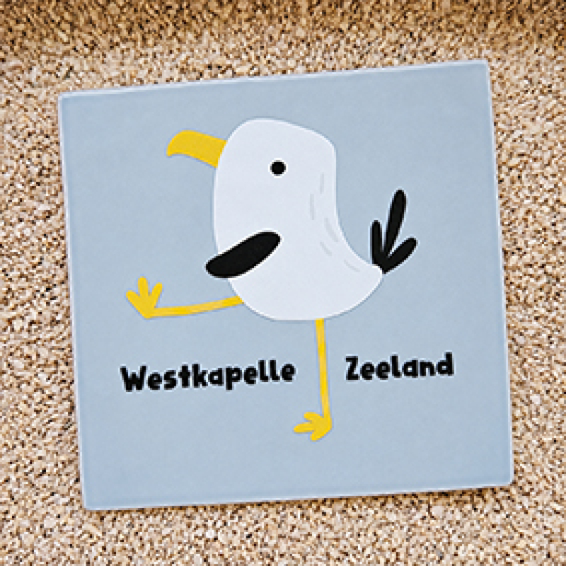 Tegeltje Manfred Meeuw Westkapelle