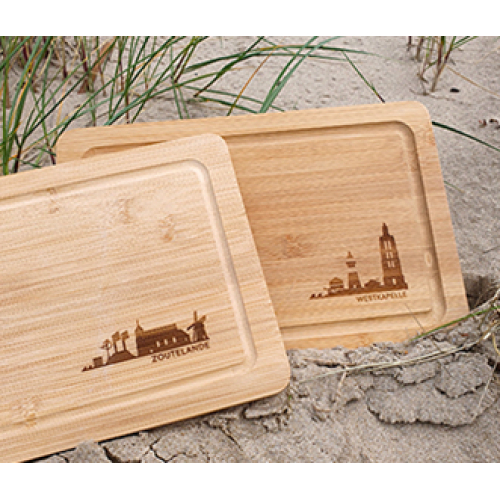 Servierbrett Skyline Zoutelande 20 x 30